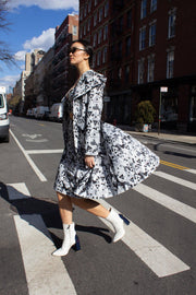 Amour Geometric Long Trench Coat – Women’s Trench, Stylish Coat
