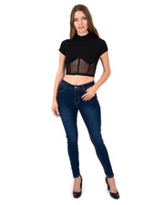 Gregory Short Sleeve Ribbed Crop Top